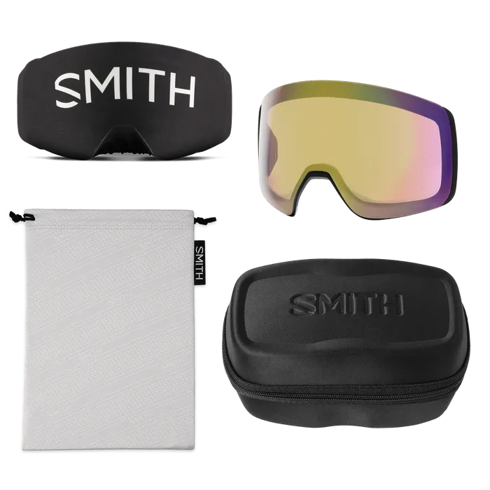 SMITH 4D MAG XL BLACK | SUN RED MIRROR & STORM YELLOW FLASH