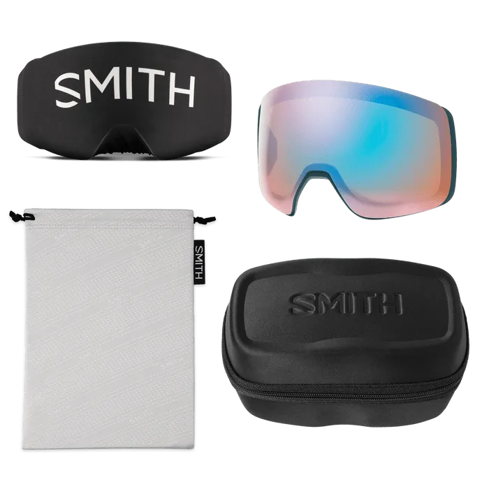 SMITH 4D MAG XL LOW BRIDGE PACIFIC | EVERYDAY GREEN MIRROR & STORM BLUE SENSOR MIRROR