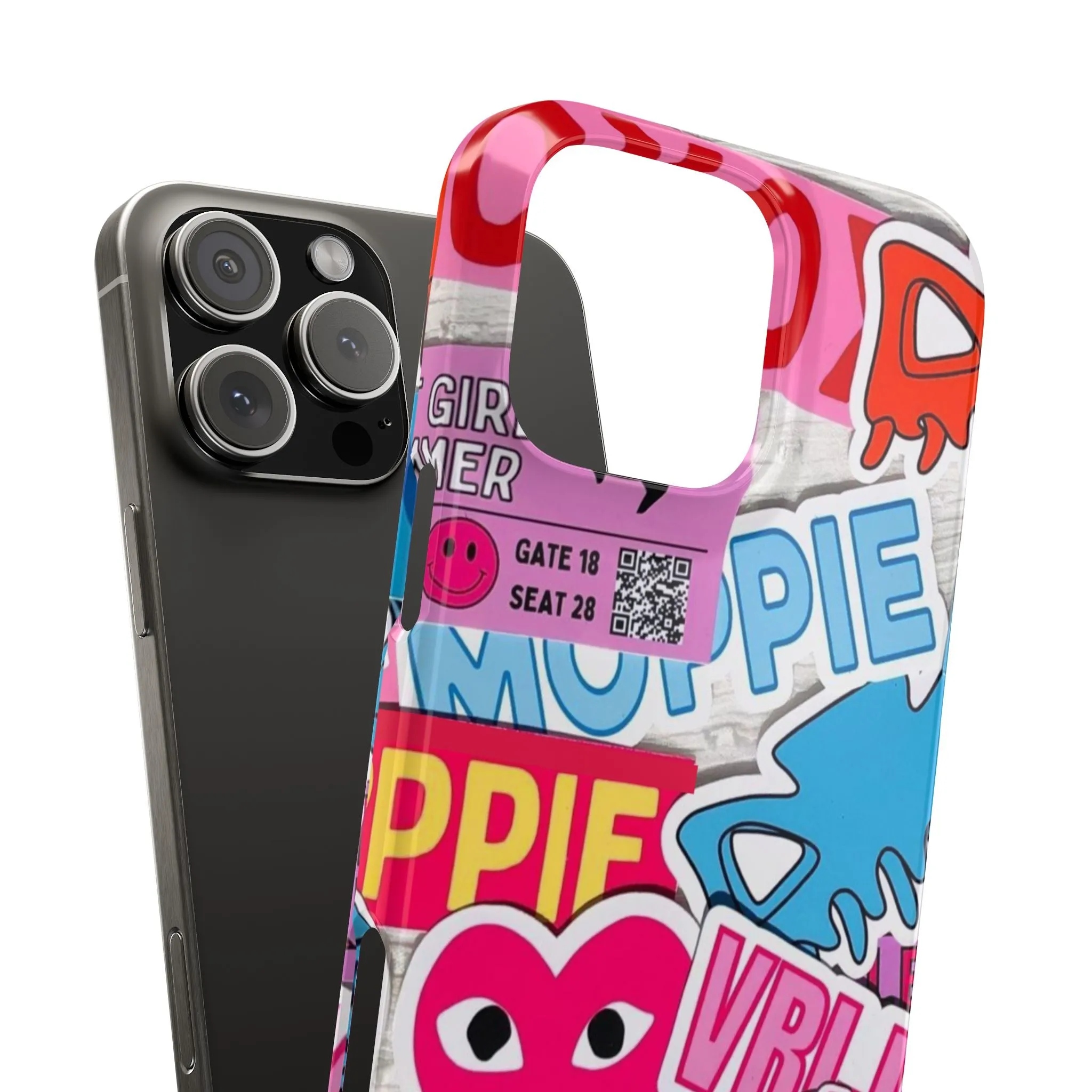 Sticker Frenzy Pop iPhone Cases