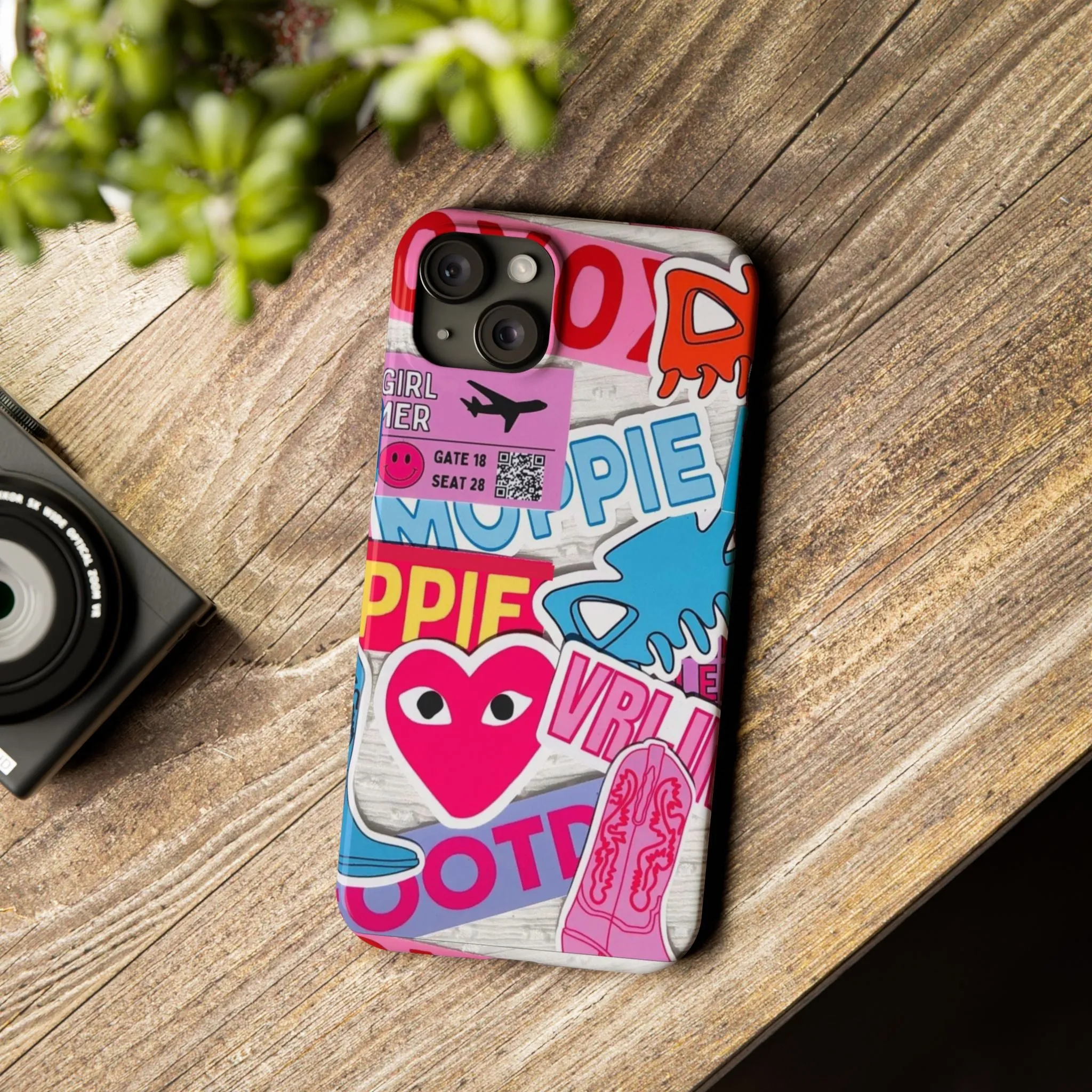 Sticker Frenzy Pop iPhone Cases