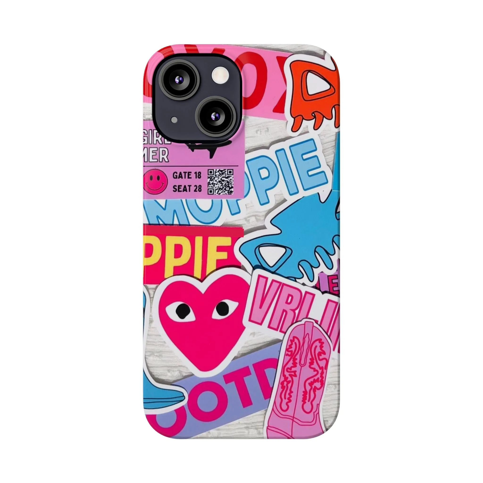 Sticker Frenzy Pop iPhone Cases