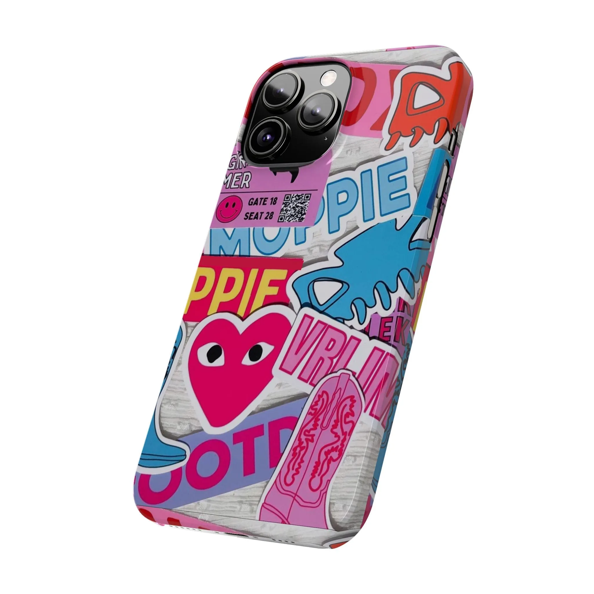 Sticker Frenzy Pop iPhone Cases