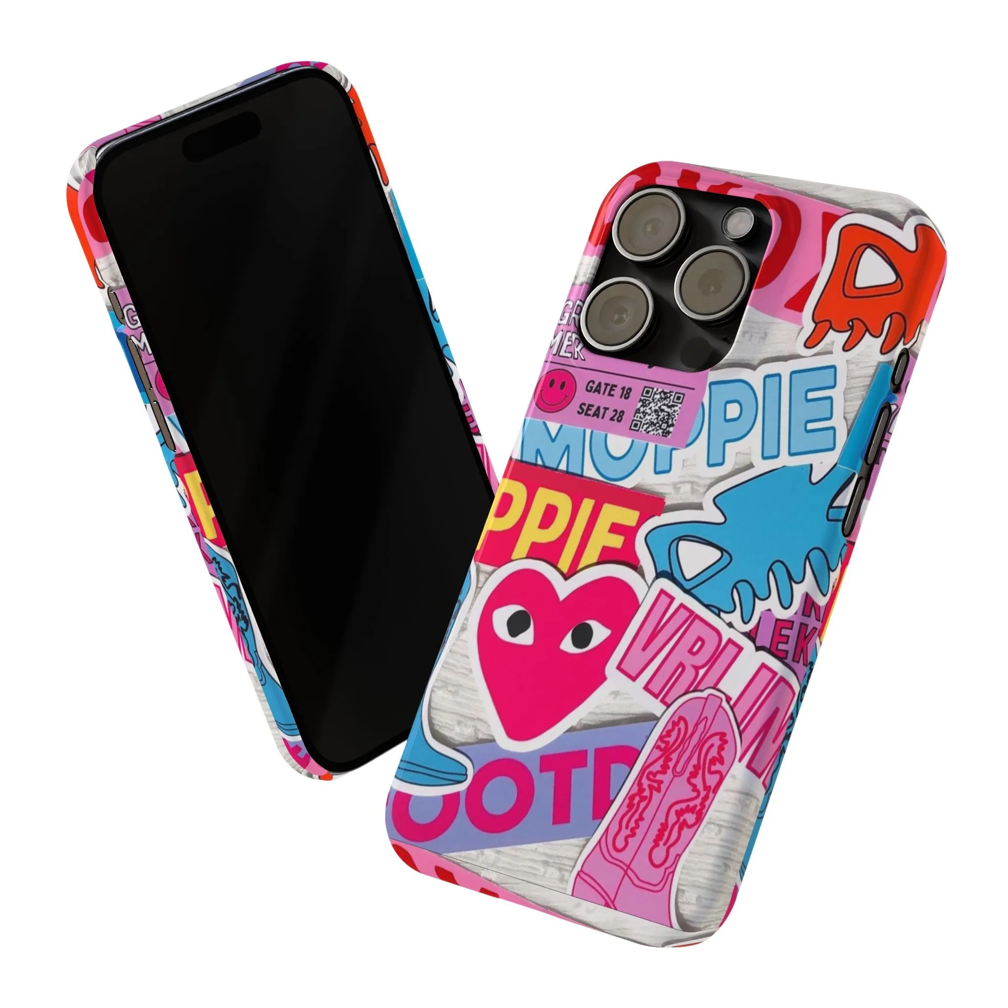 Sticker Frenzy Pop iPhone Cases