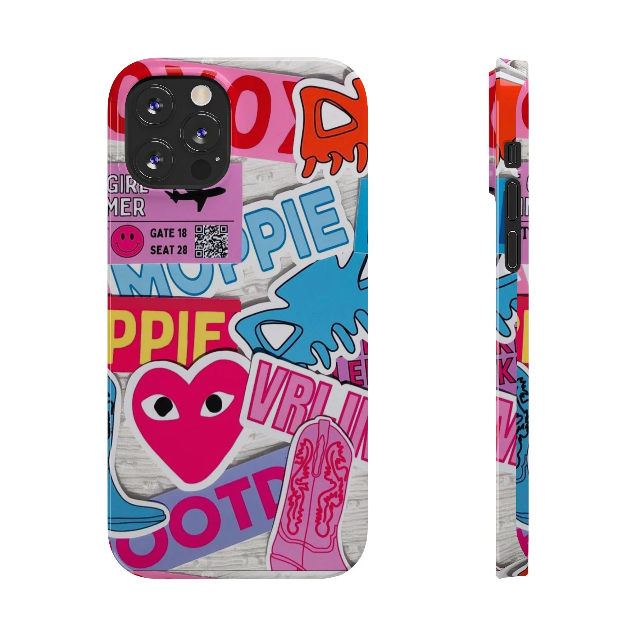 Sticker Frenzy Pop iPhone Cases