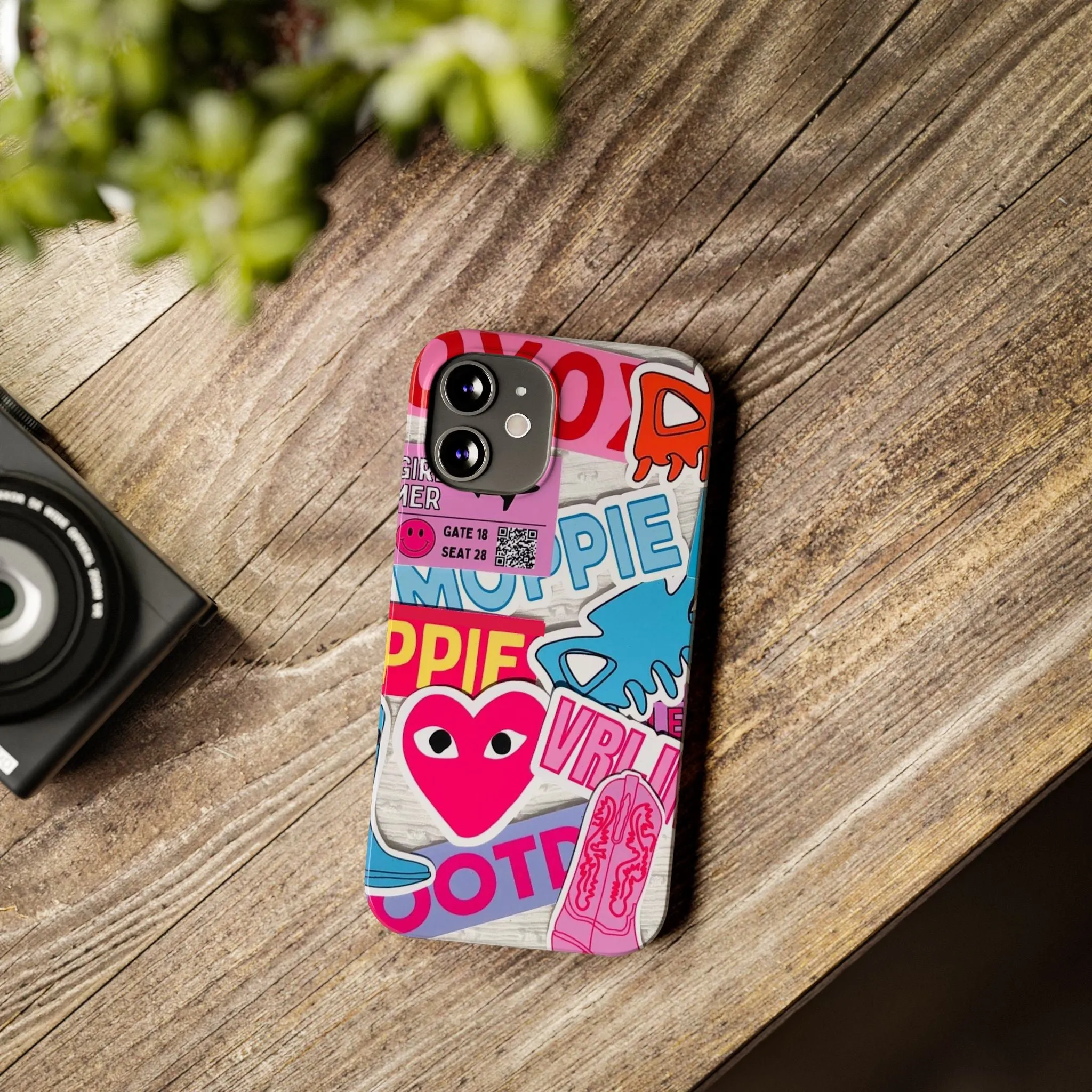 Sticker Frenzy Pop iPhone Cases