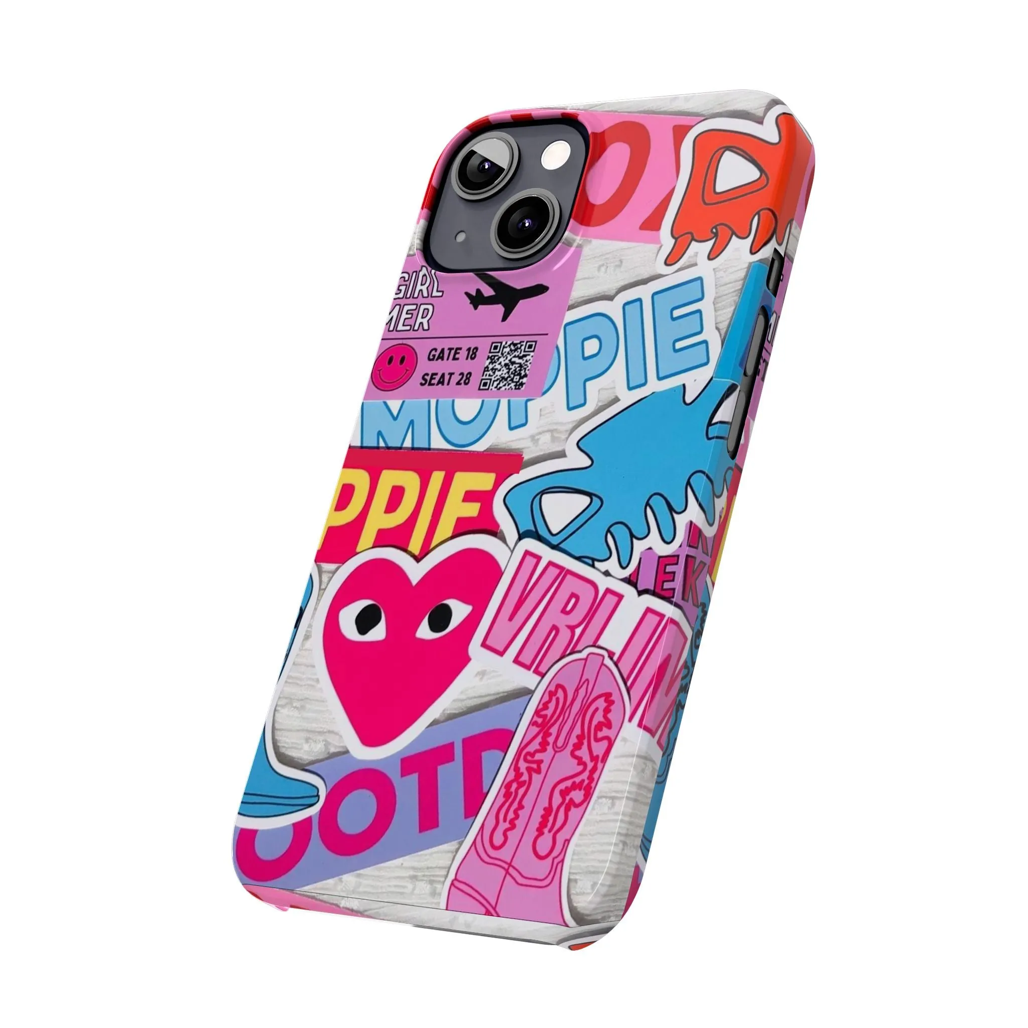 Sticker Frenzy Pop iPhone Cases