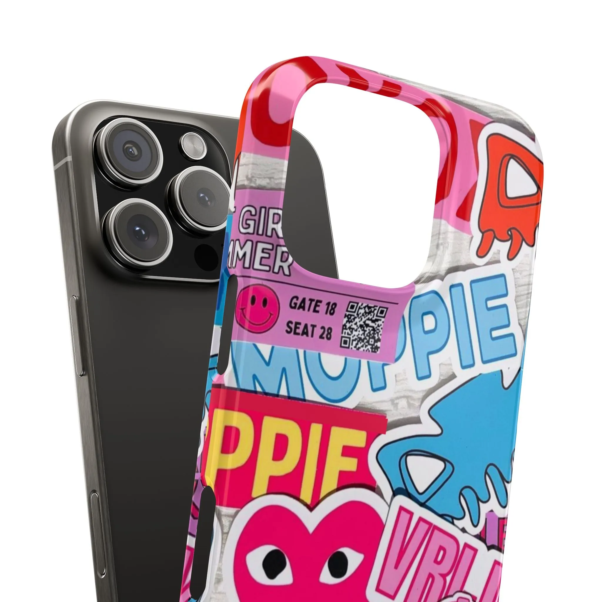 Sticker Frenzy Pop iPhone Cases