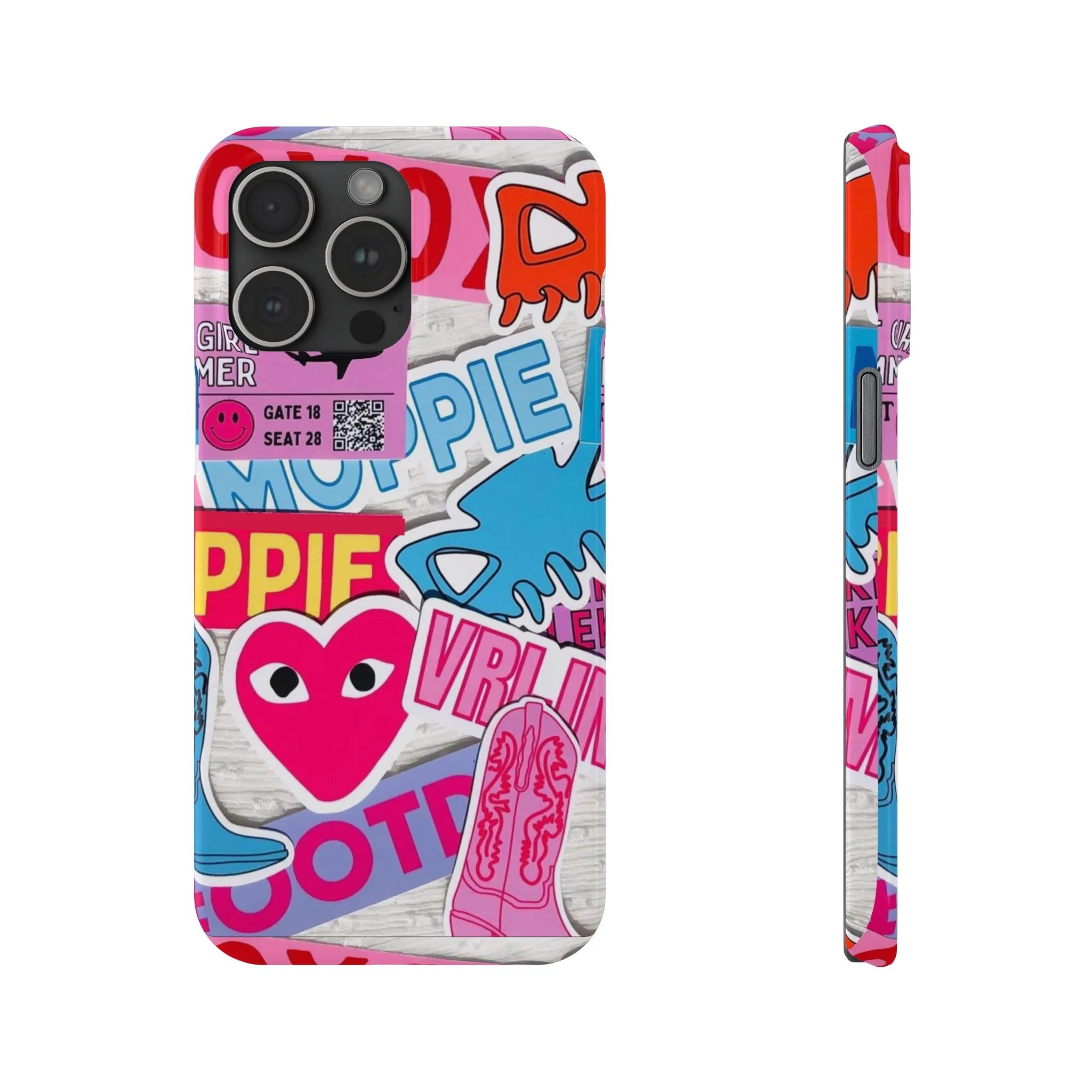 Sticker Frenzy Pop iPhone Cases