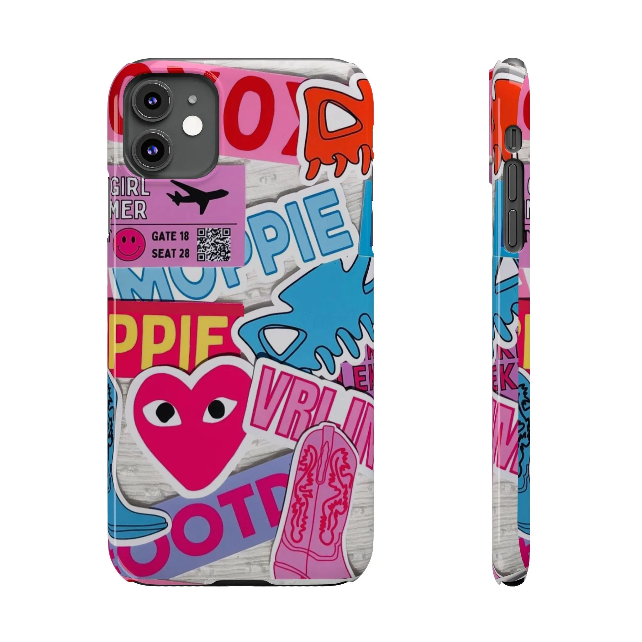 Sticker Frenzy Pop iPhone Cases