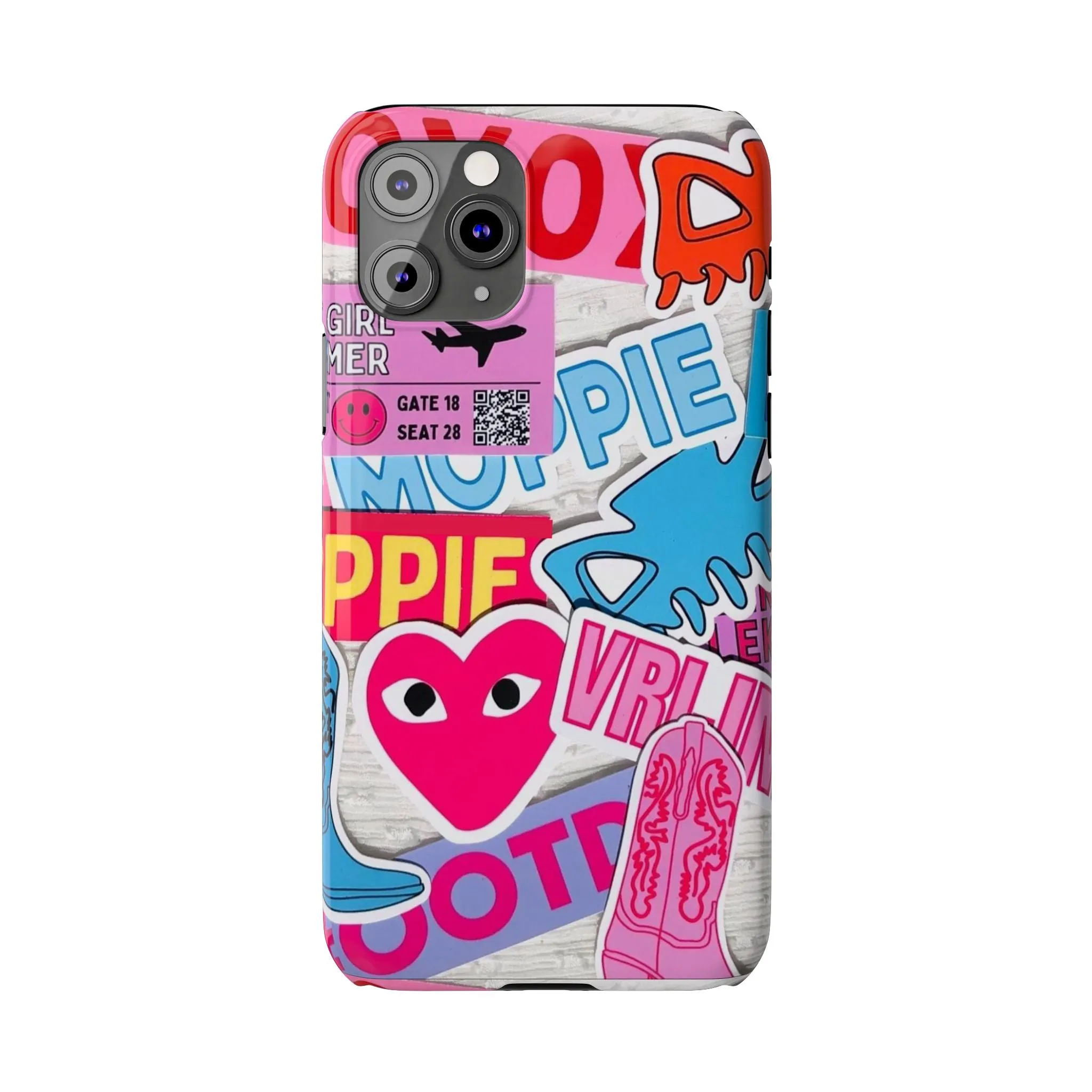 Sticker Frenzy Pop iPhone Cases