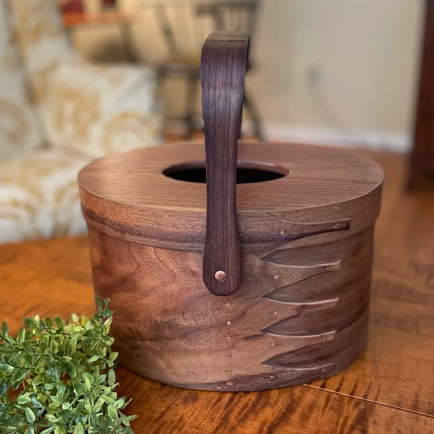 Suffolk Shaker Shop #6 Walnut Yarn Box with Removable Tray