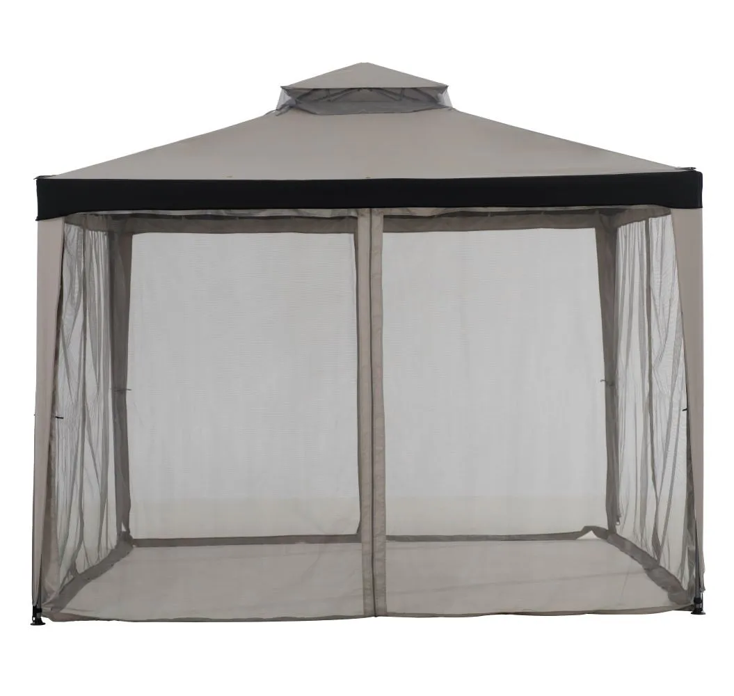 SUNJOY 10x10 Chatam Soft Top Gazebo with Mosquito Netting