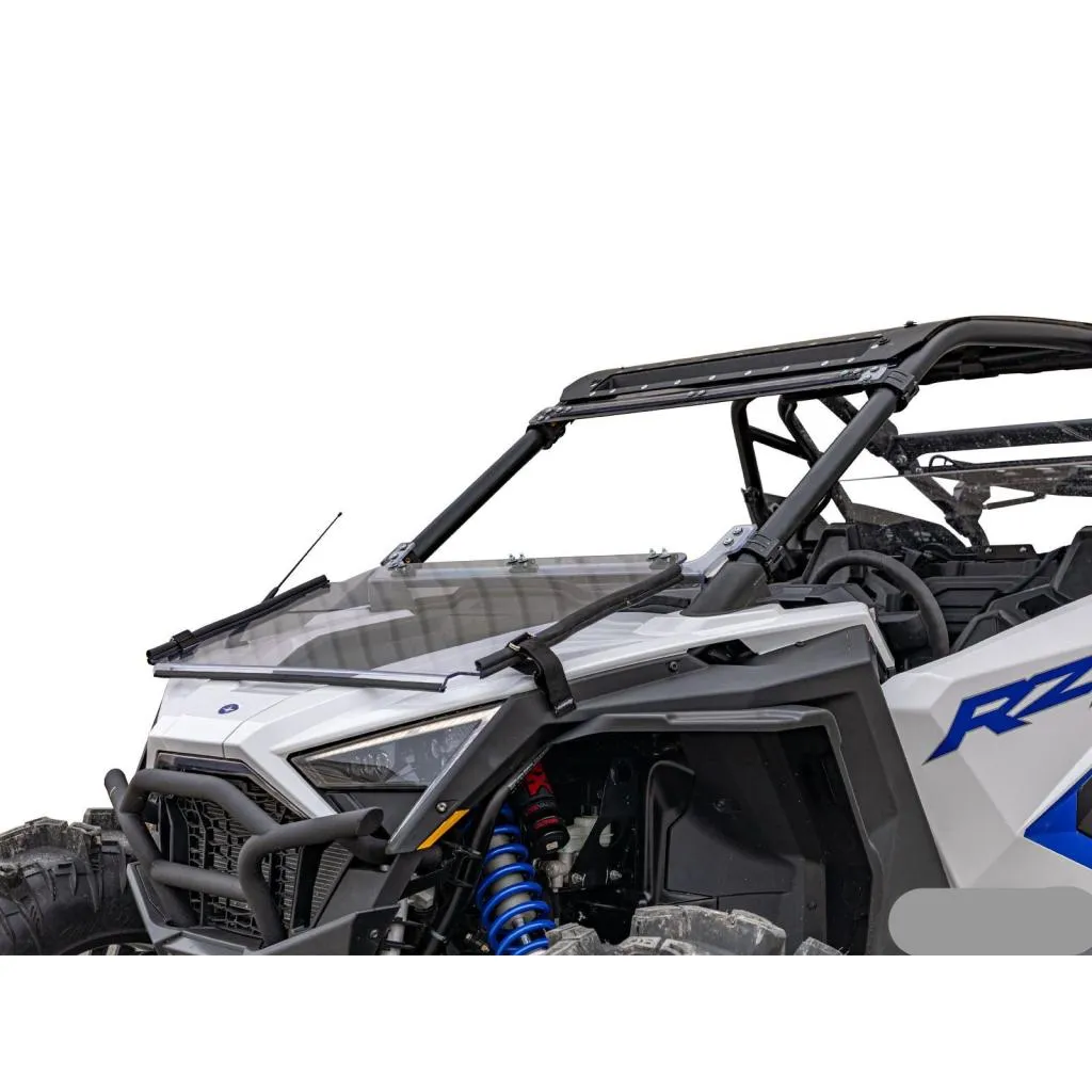 SuperATV Polaris RZR PRO XP Scratch Resistant Flip Down Windshield