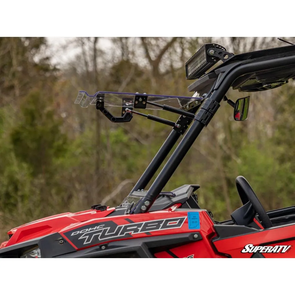 SuperATV Polaris RZR XP 1000 Scratch Resistant Flip Windshield