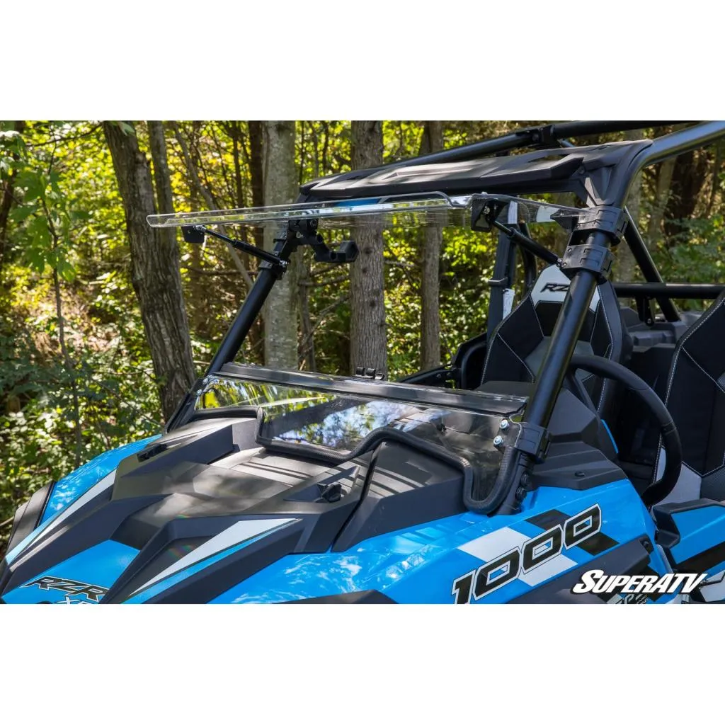 SuperATV Polaris RZR XP 1000 Scratch Resistant Flip Windshield