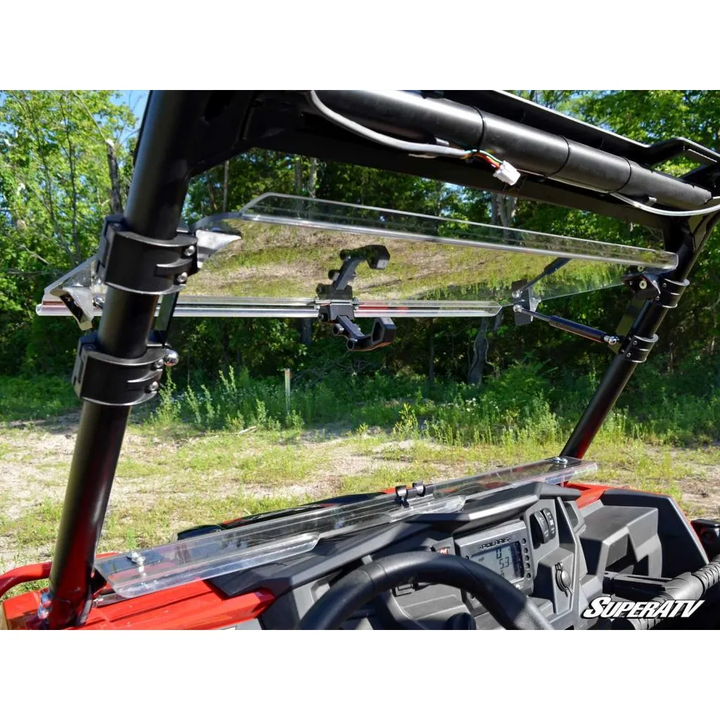 SuperATV Polaris RZR XP 1000 Scratch Resistant Flip Windshield