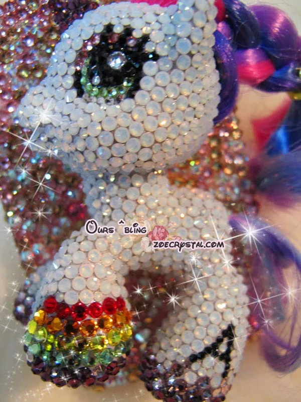 Swarovski My Little Pony / Unicorn  BLING Crystal 3D Cell Phone Case