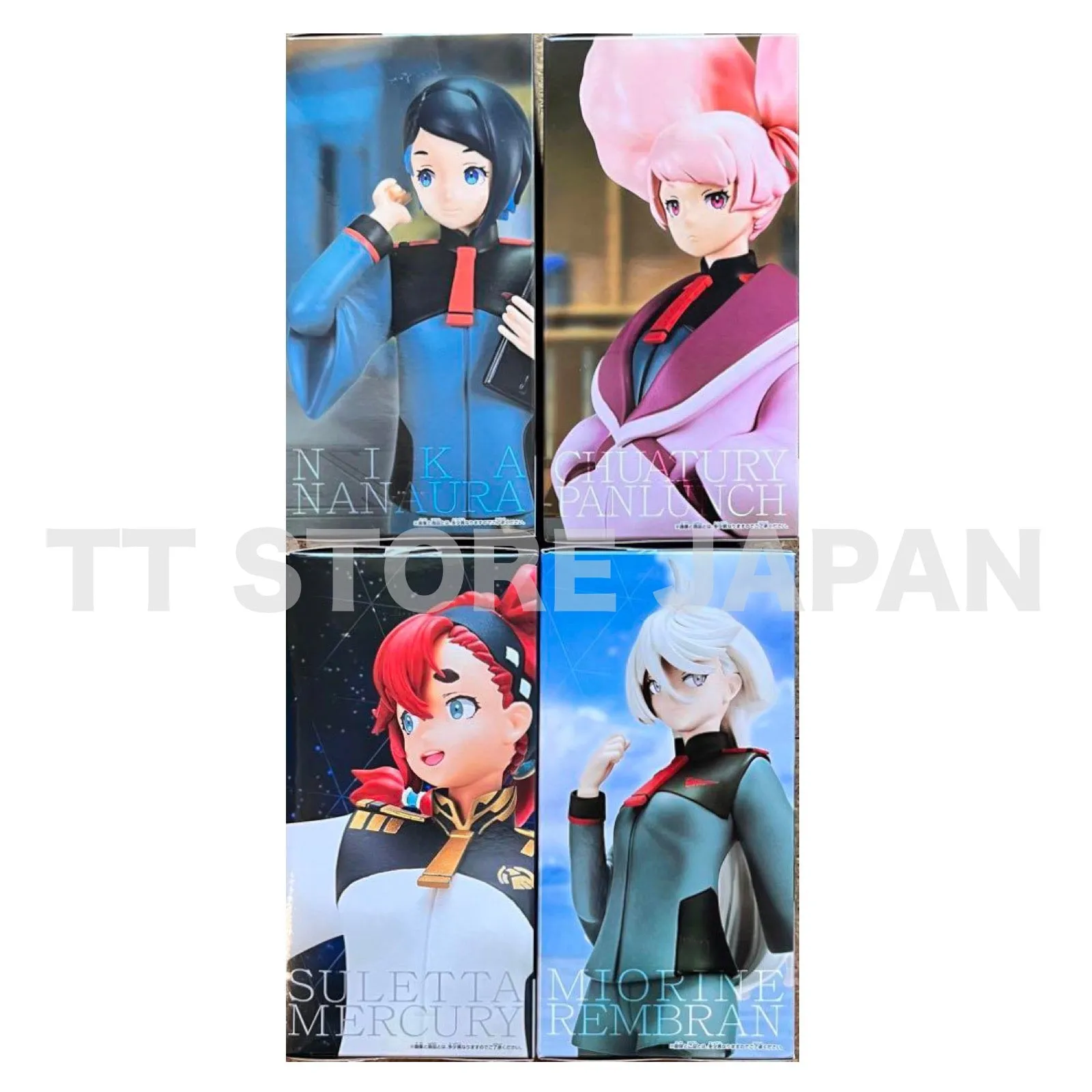 The Witch From Mercury Figure Suletta Miorine Chuatury Nika Set Gundam Banpresto