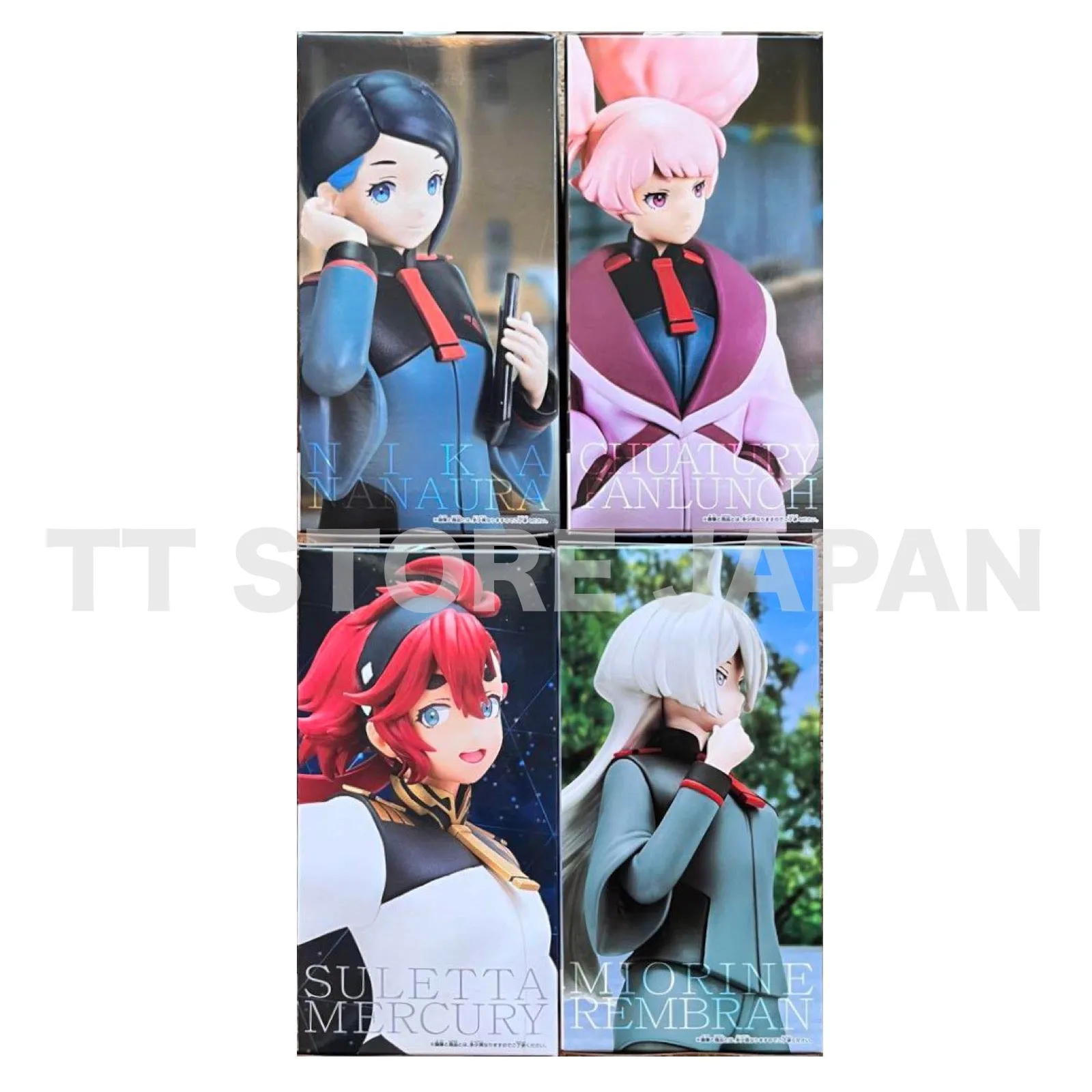 The Witch From Mercury Figure Suletta Miorine Chuatury Nika Set Gundam Banpresto