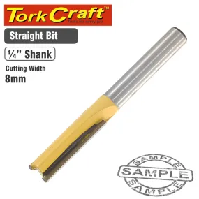 TORK CRAFT ROUTER BIT STRAIGHT 8MM CKP8MM