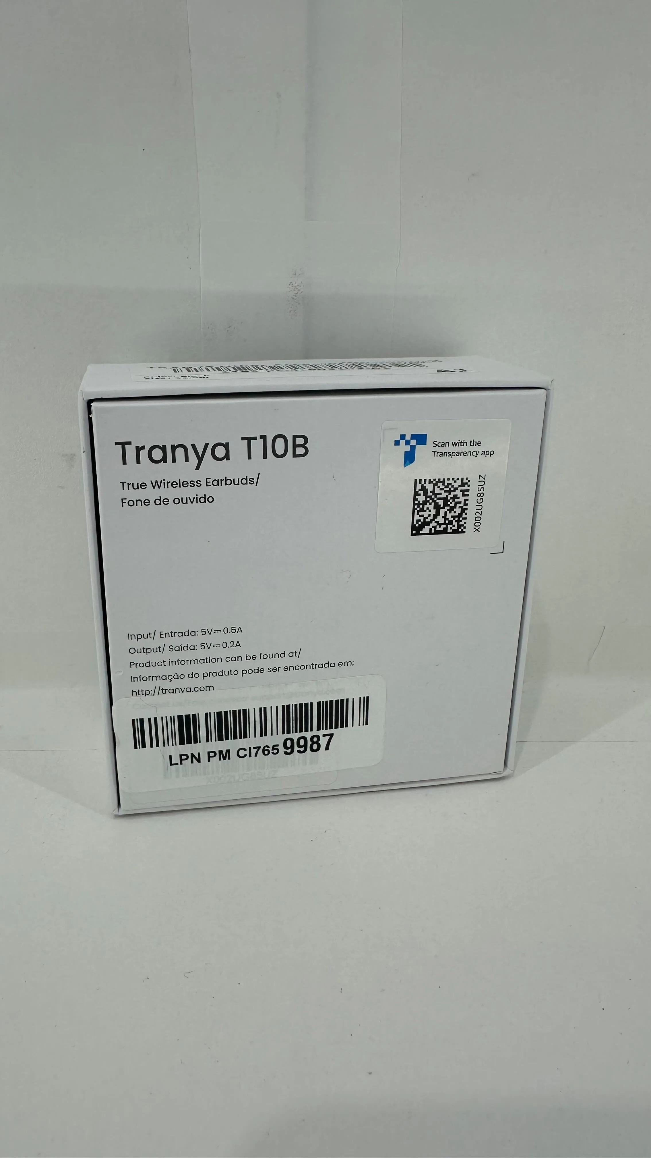 Tranya Upgraded T10 Wireless Color Black Size 12mm