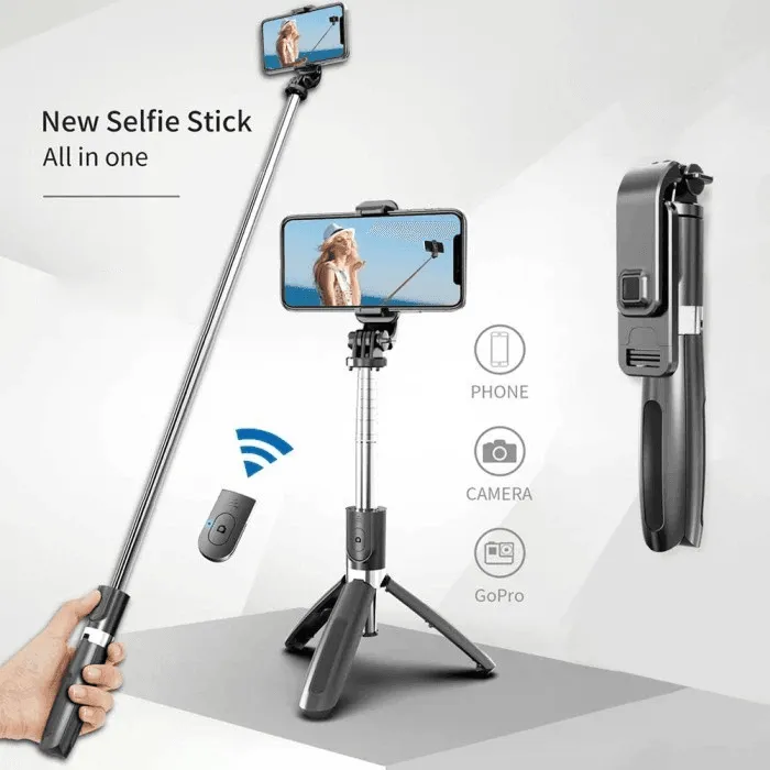 Tripod & Mini Live BroadCast Wireless Selfie Stick JC-11