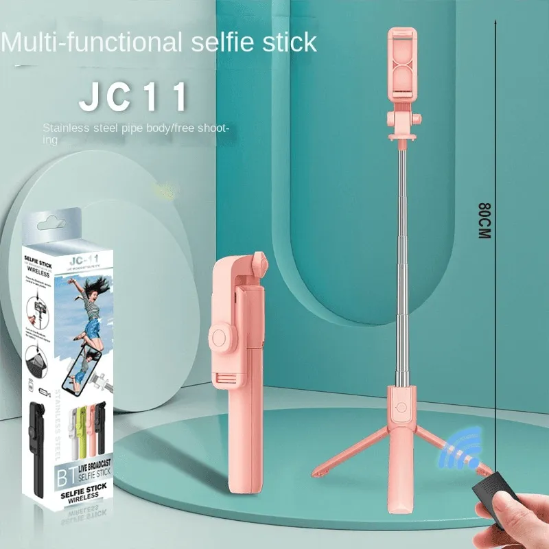 Tripod & Mini Live BroadCast Wireless Selfie Stick JC-11