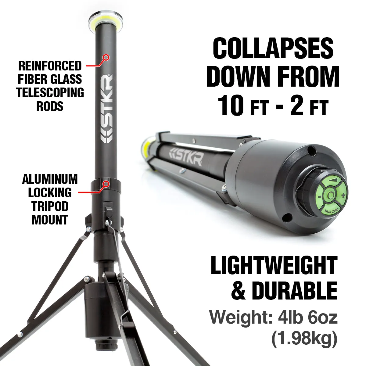 UNBOXED - FLi OVER-LANDER 10' Telescoping Light with AMBER MODE