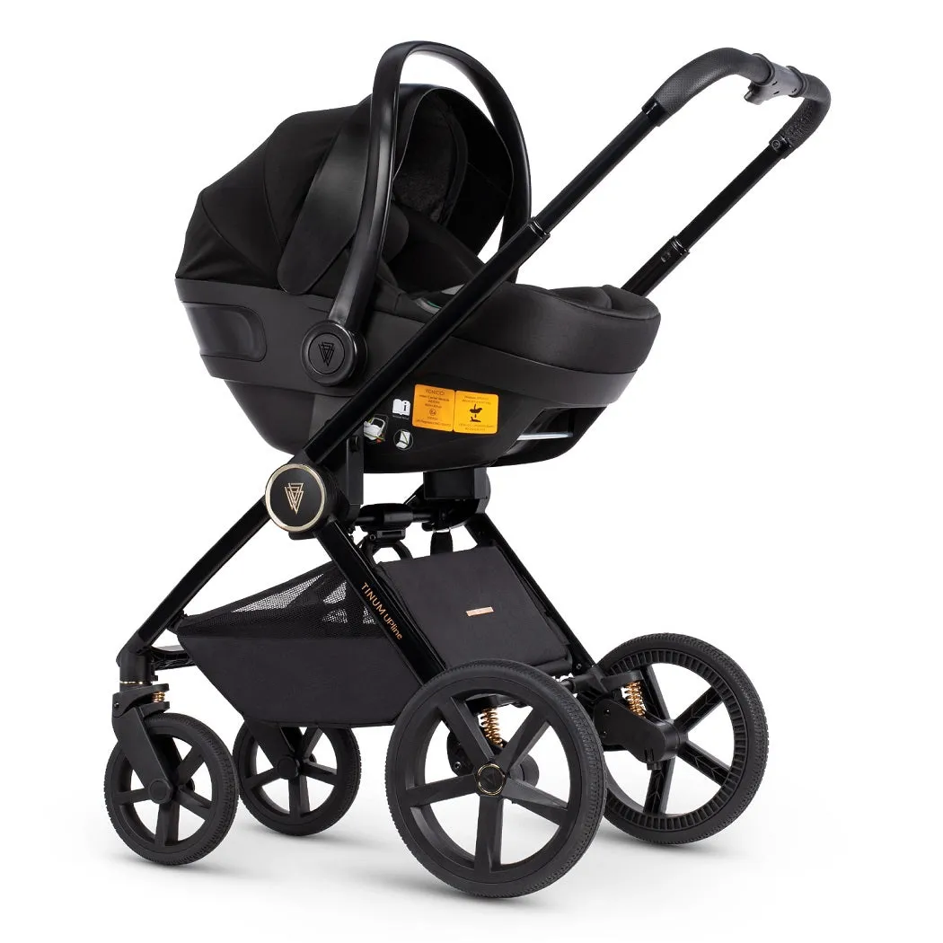 Venicci Upline (All Black) 3-in-1 Travel System with ISOFIX Base