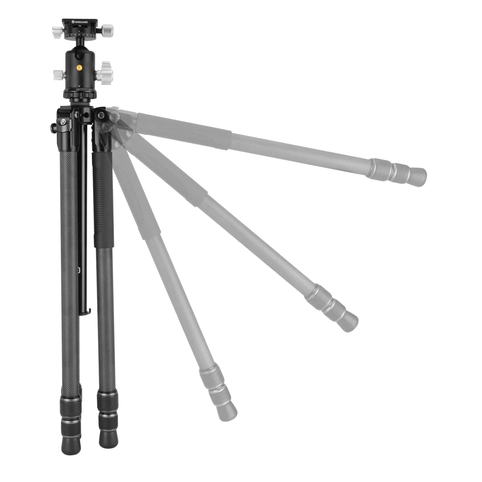 VEO 3 303CB Traditional Carbon Fibre Tripod with dual axis ball head - 25kg capacity