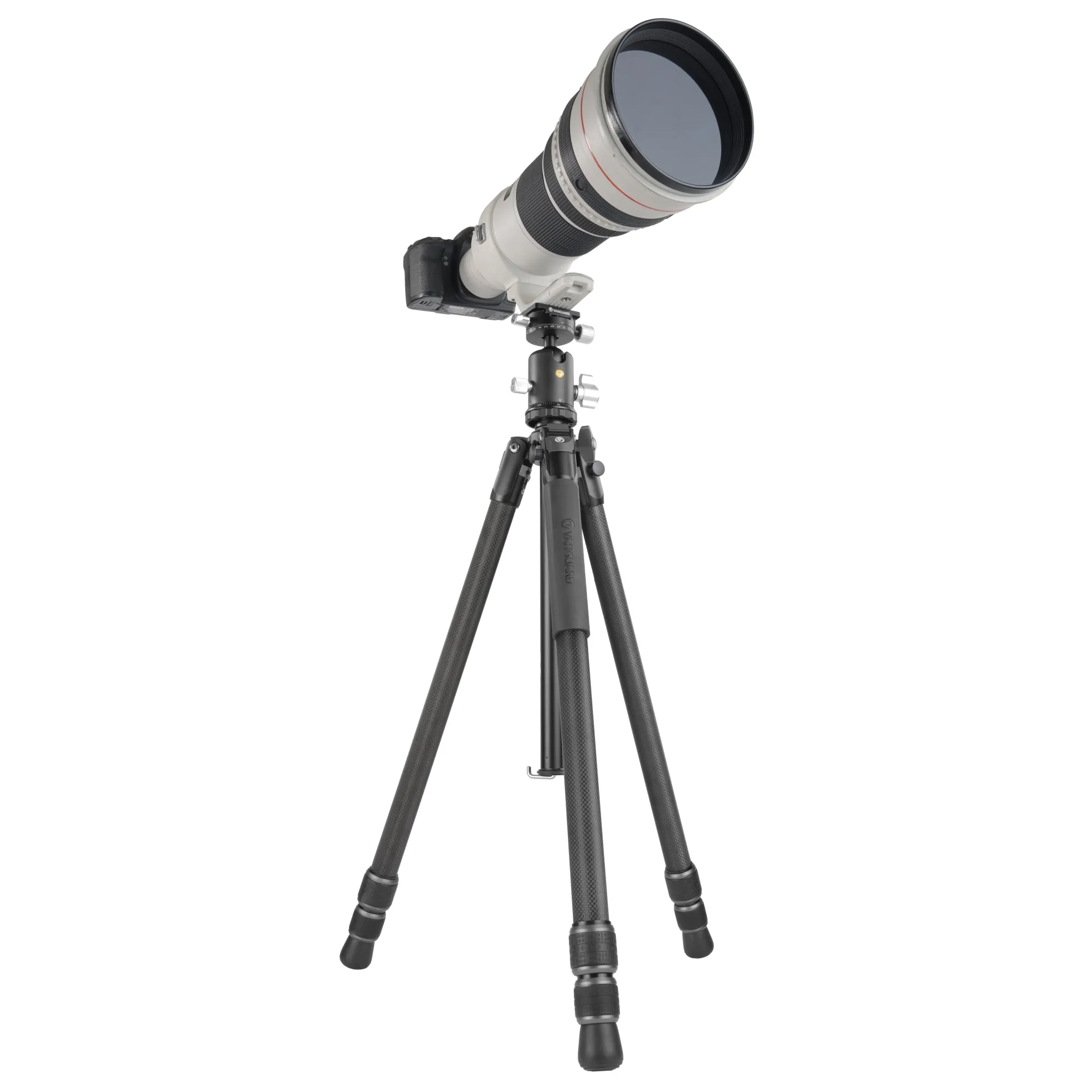 VEO 3 303CB Traditional Carbon Fibre Tripod with dual axis ball head - 25kg capacity