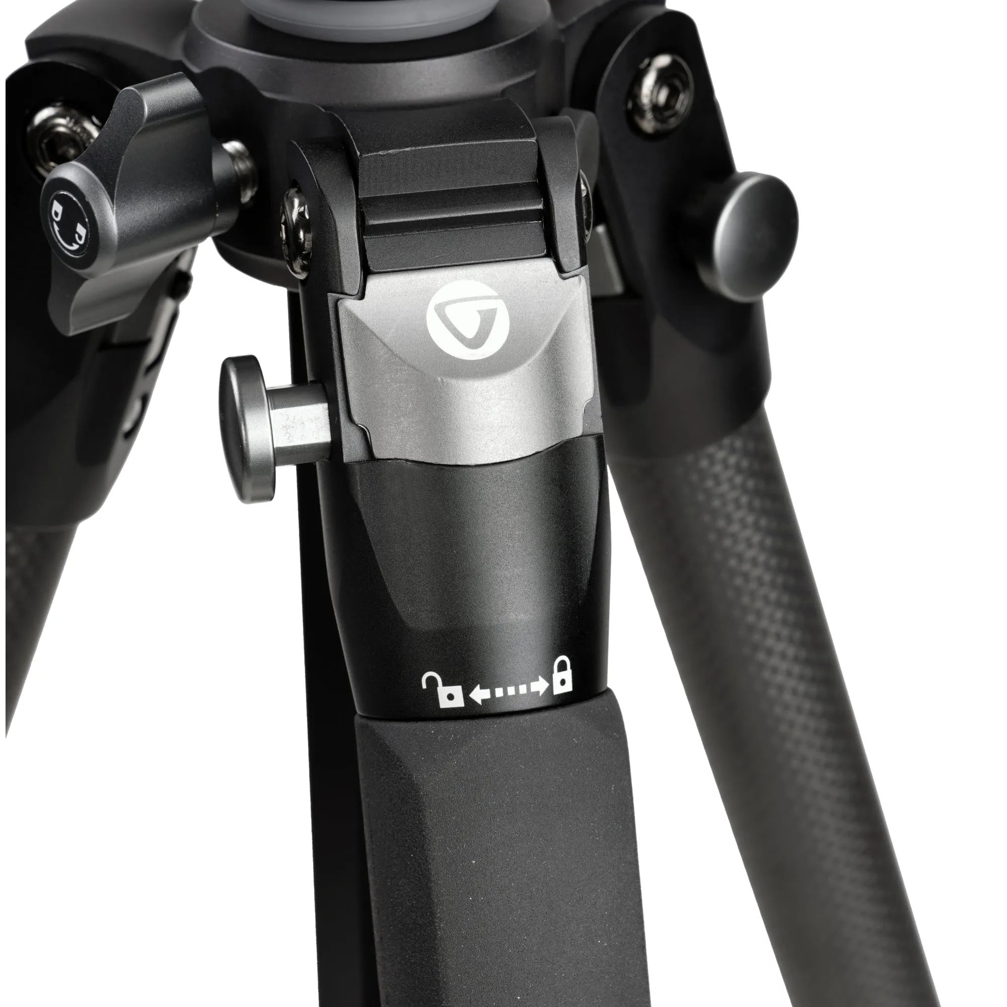 VEO 3 303CB Traditional Carbon Fibre Tripod with dual axis ball head - 25kg capacity