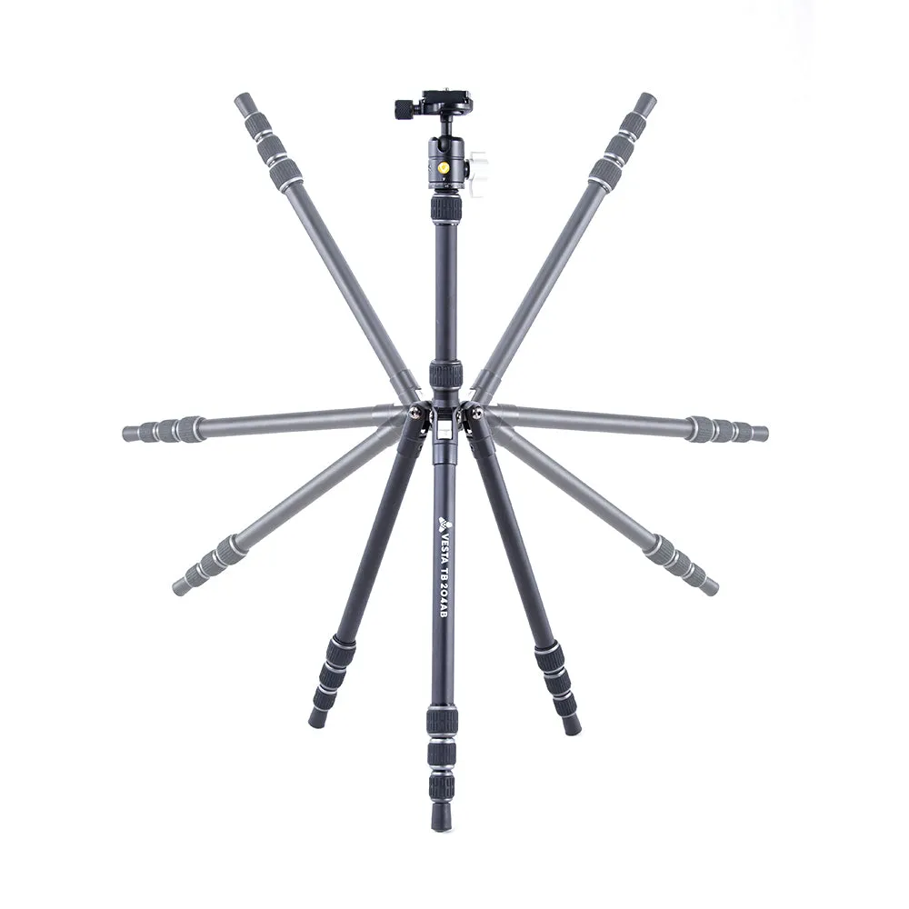 VESTA TB 204AB Aluminium Travel Tripod with Twist Locks- 3kg Load Capacity