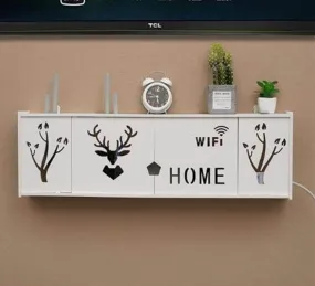 Wall-Mounted Cozy Home Wifi Router Storage Shelf