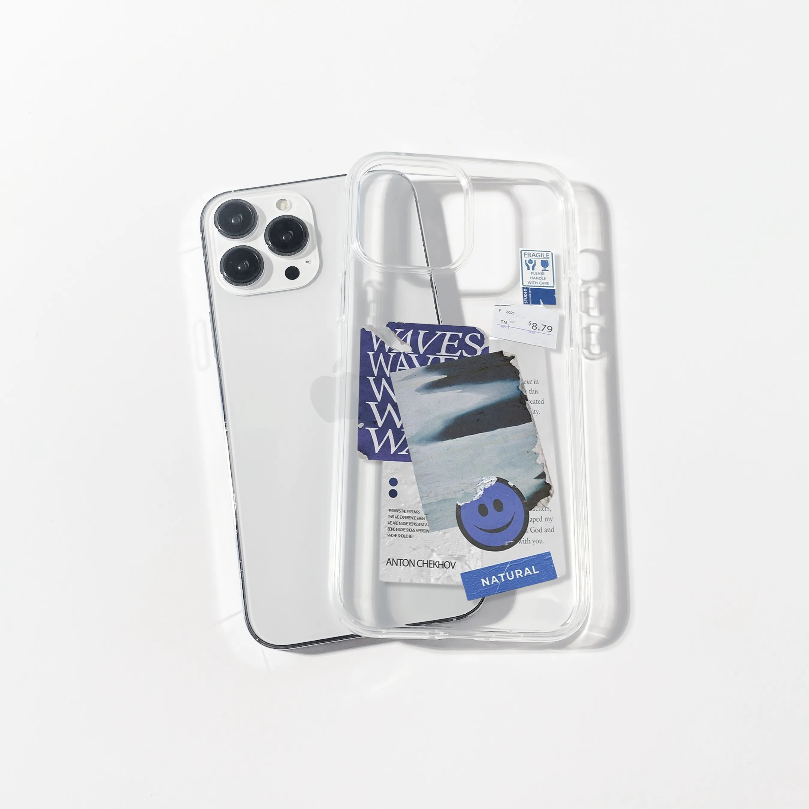 Waves Aesthetic Silicone Clear Case