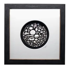 White Shells Shadowbox Art