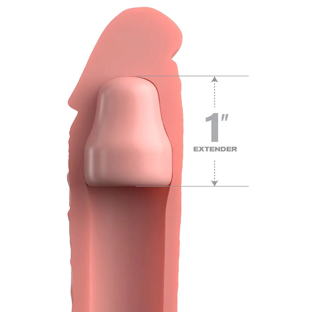 X-Tensions Elite 1 Inch Silicone Penis Extender Flesh Pink