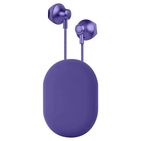 XCD Zinc Alloy Wired In-Ear Headphones / Black, White, Purple