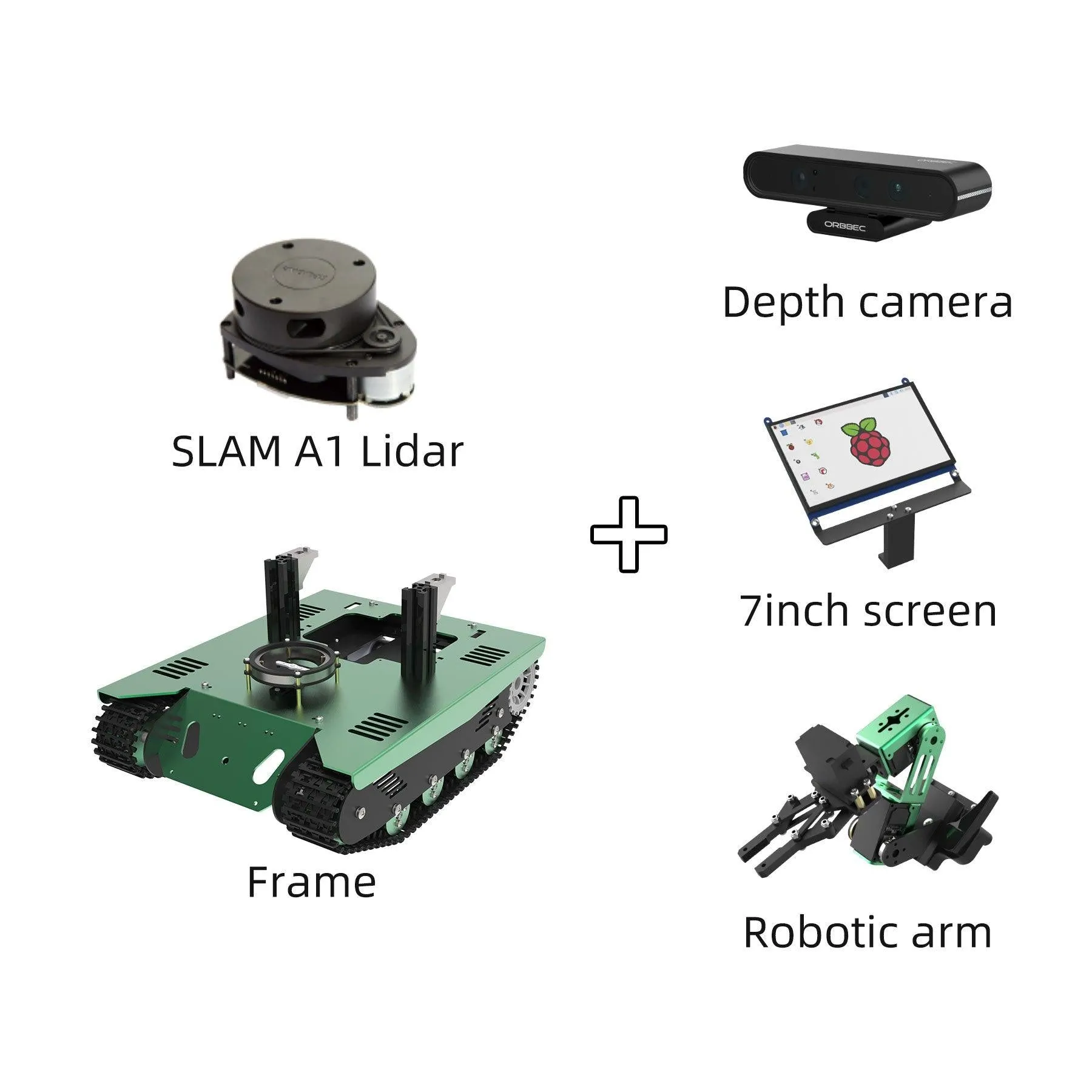 Yahboom ROS Transbot Robot with Lidar Depth camera support Python programming MoveIt 3D mapping for Raspberry Pi 4B