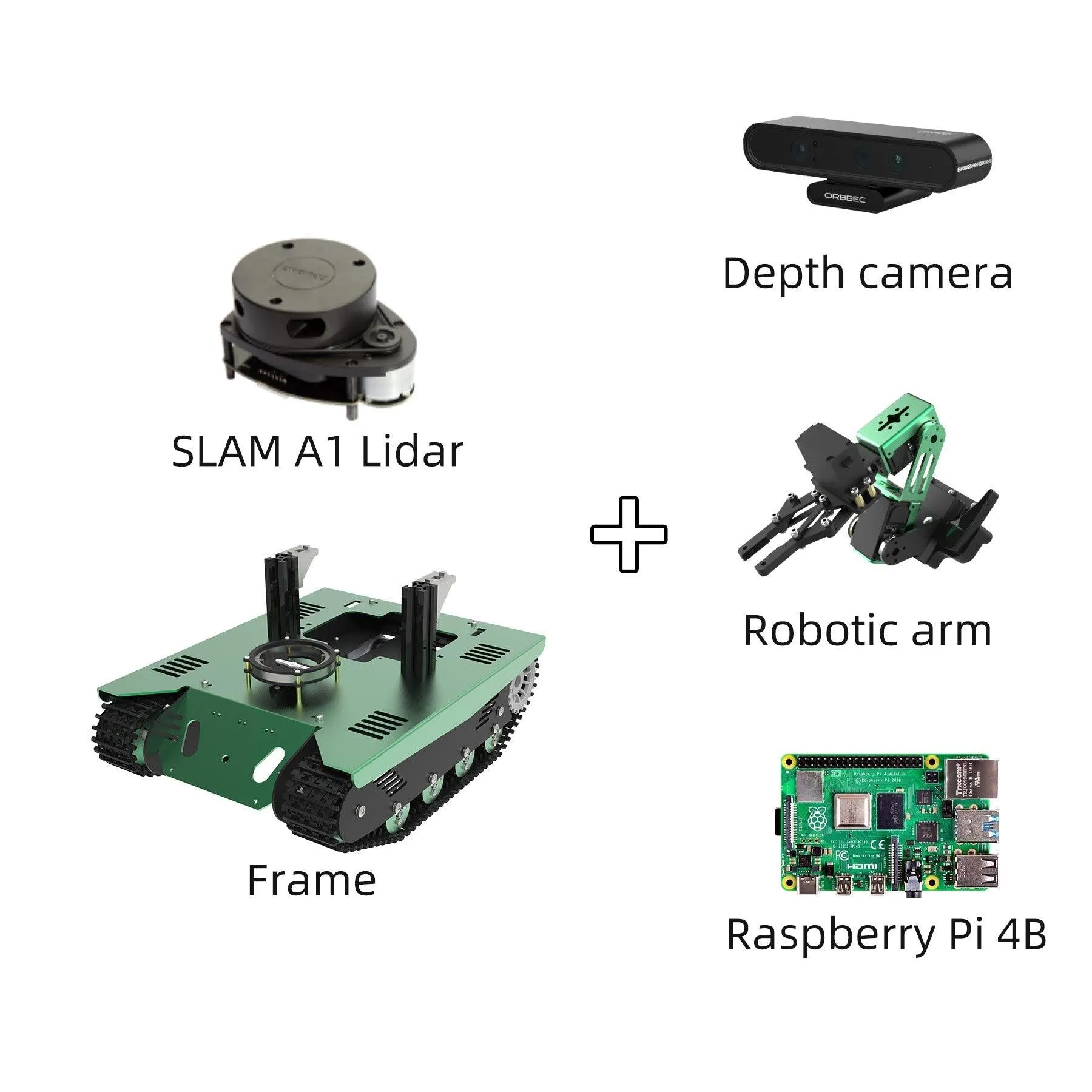 Yahboom ROS Transbot Robot with Lidar Depth camera support Python programming MoveIt 3D mapping for Raspberry Pi 4B