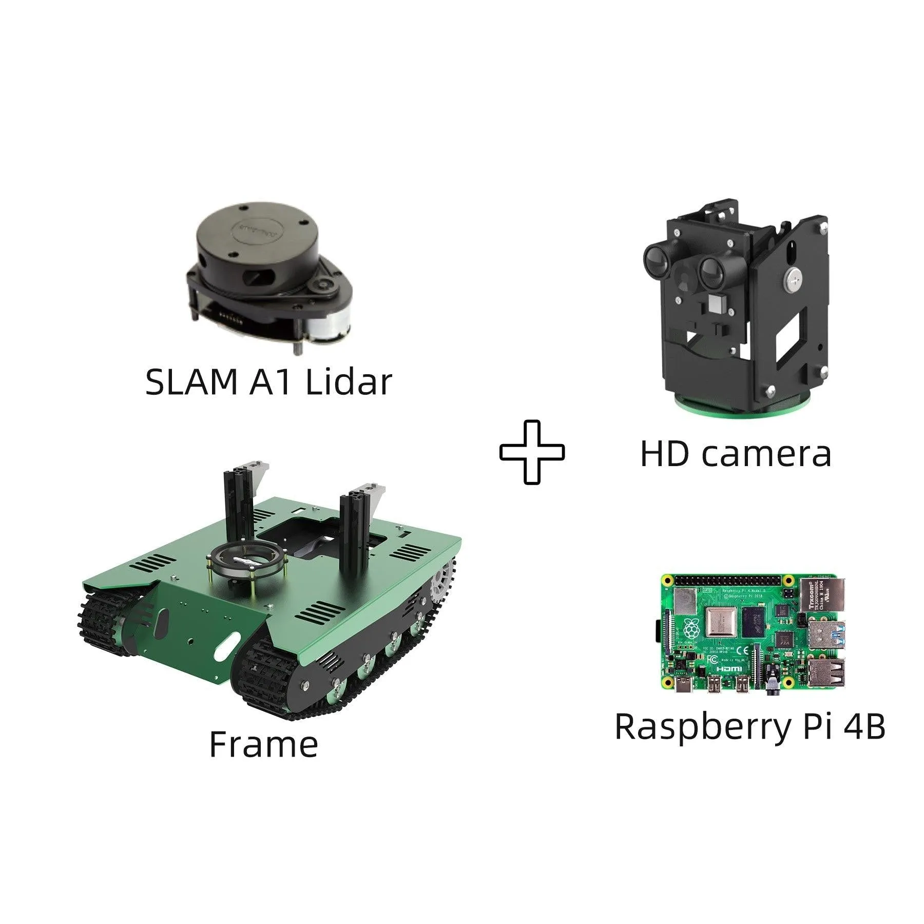 Yahboom ROS Transbot Robot with Lidar Depth camera support Python programming MoveIt 3D mapping for Raspberry Pi 4B