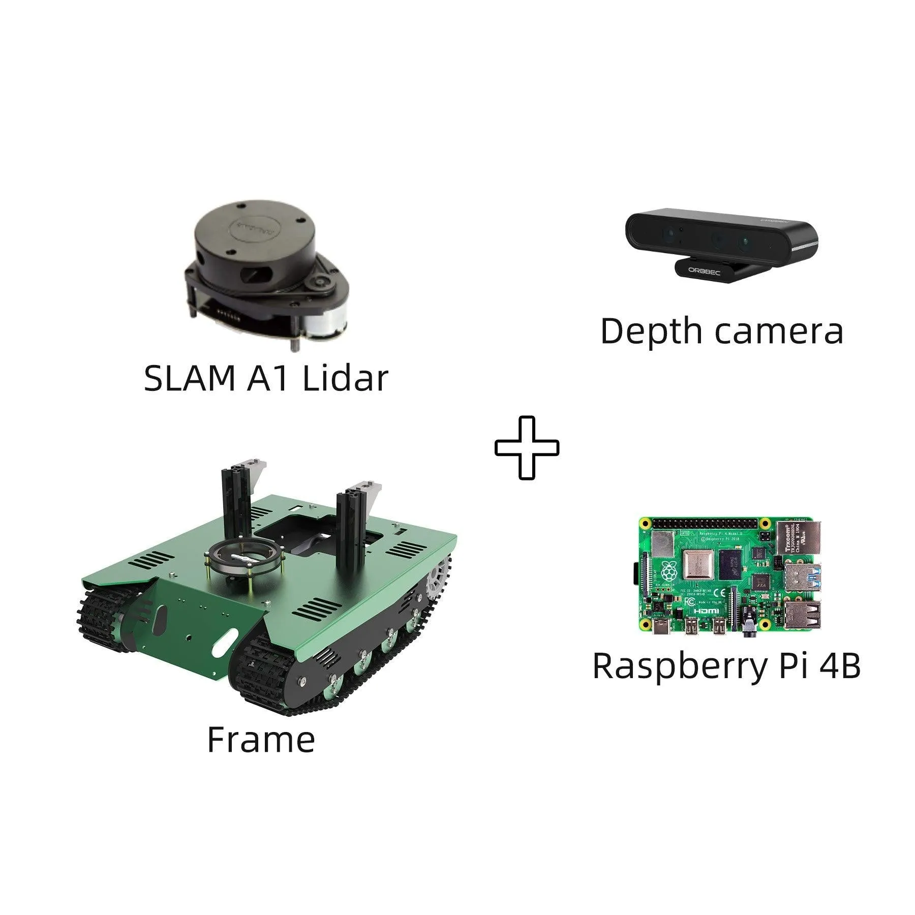 Yahboom ROS Transbot Robot with Lidar Depth camera support Python programming MoveIt 3D mapping for Raspberry Pi 4B