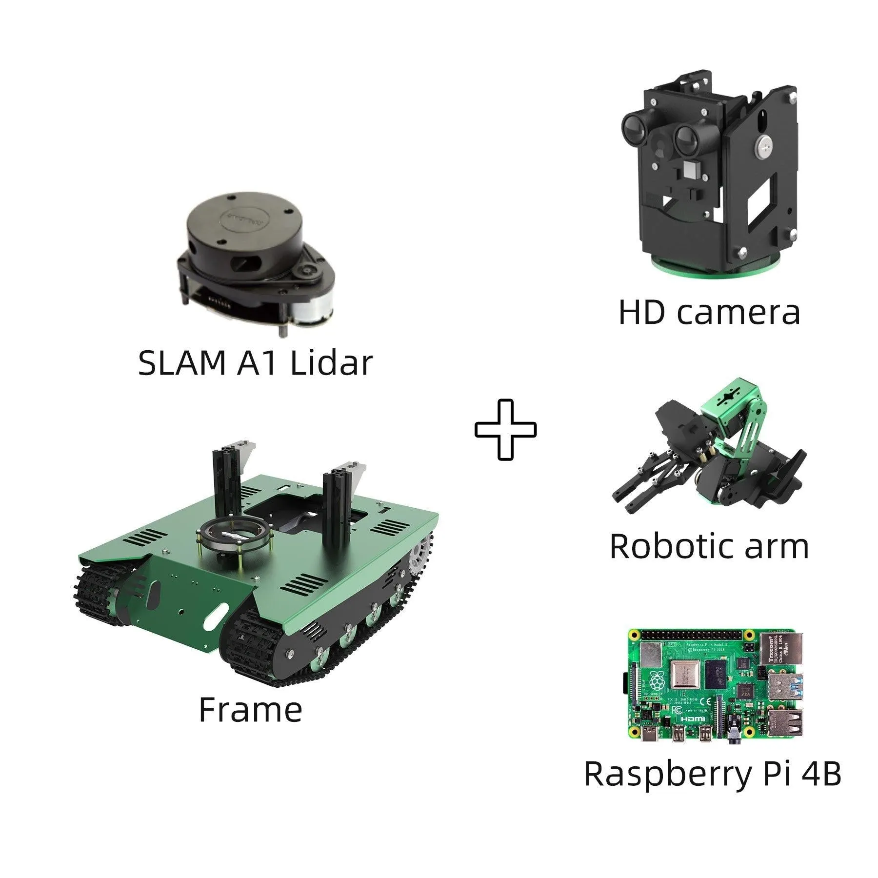 Yahboom ROS Transbot Robot with Lidar Depth camera support Python programming MoveIt 3D mapping for Raspberry Pi 4B