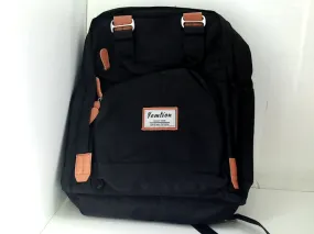 Yamtion Black Backpack for Everyday Use with Multiple Compartments