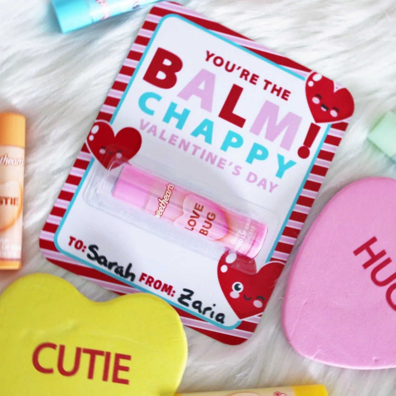 You're the Balm - Card - Class Valentine - Chapstick - School Valentine Exchange - Lip Balm Card - DIY Valentine - Chappy Valentine's Day