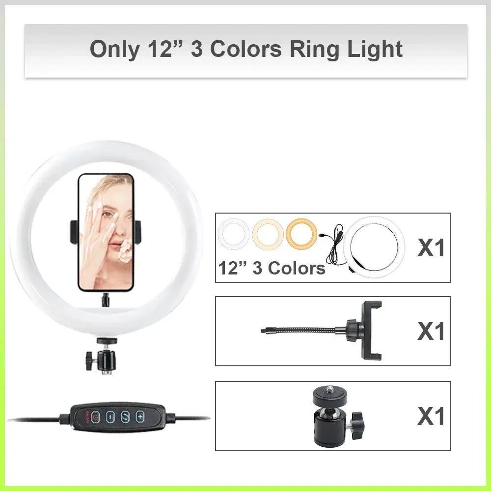 ZOMEI Desktop Tabletop Stand 1/4in Metal Portable Mini Tripod for Mobile Phone Micro Photography RGB Ring Light LED Video Light.