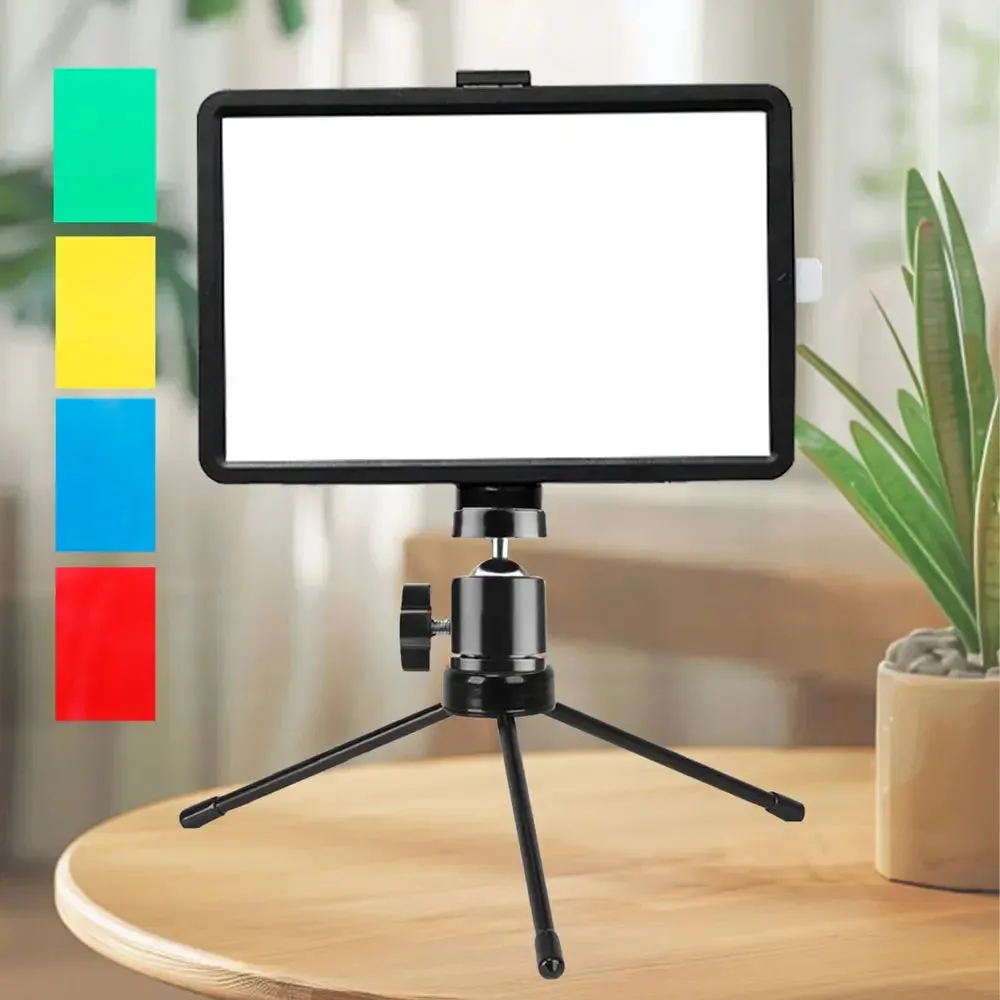 ZOMEI Desktop Tabletop Stand 1/4in Metal Portable Mini Tripod for Mobile Phone Micro Photography RGB Ring Light LED Video Light.