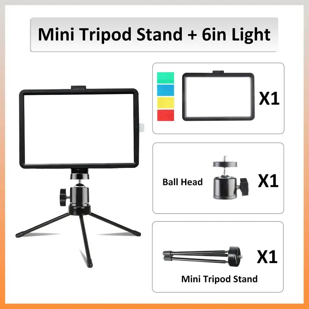 ZOMEI Desktop Tabletop Stand 1/4in Metal Portable Mini Tripod for Mobile Phone Micro Photography RGB Ring Light LED Video Light.