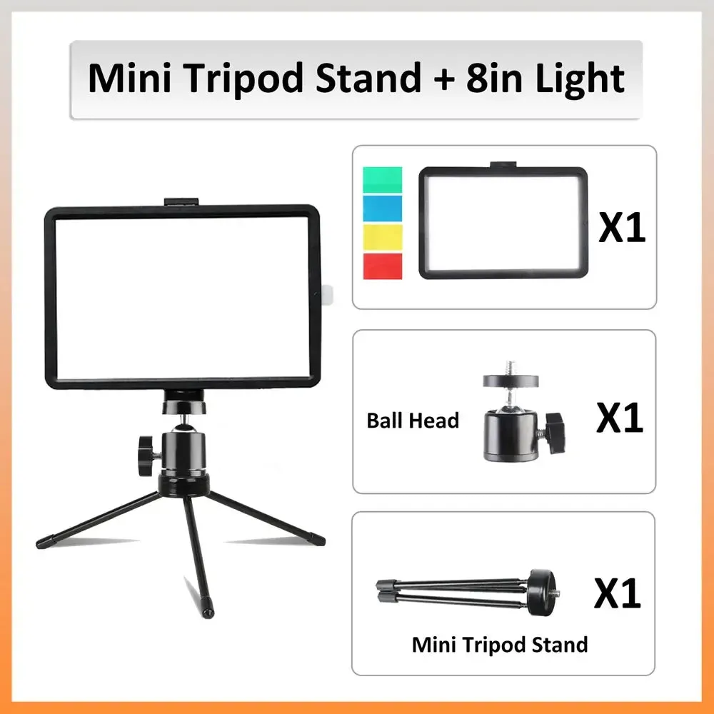 ZOMEI Desktop Tabletop Stand 1/4in Metal Portable Mini Tripod for Mobile Phone Micro Photography RGB Ring Light LED Video Light.